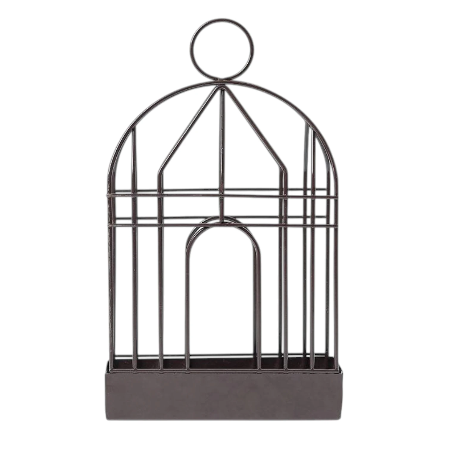 Birdcage Shape Mosquito Coil Holder Stand with Ash Catcher